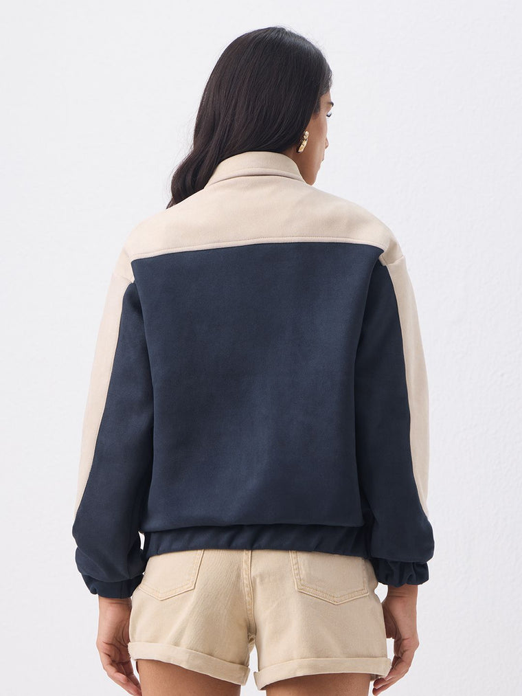 Suede Jacket: Celestial Women Varsity Jackets