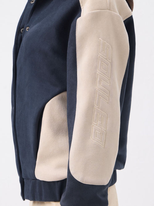 Suede Jacket: Celestial Women Varsity Jackets