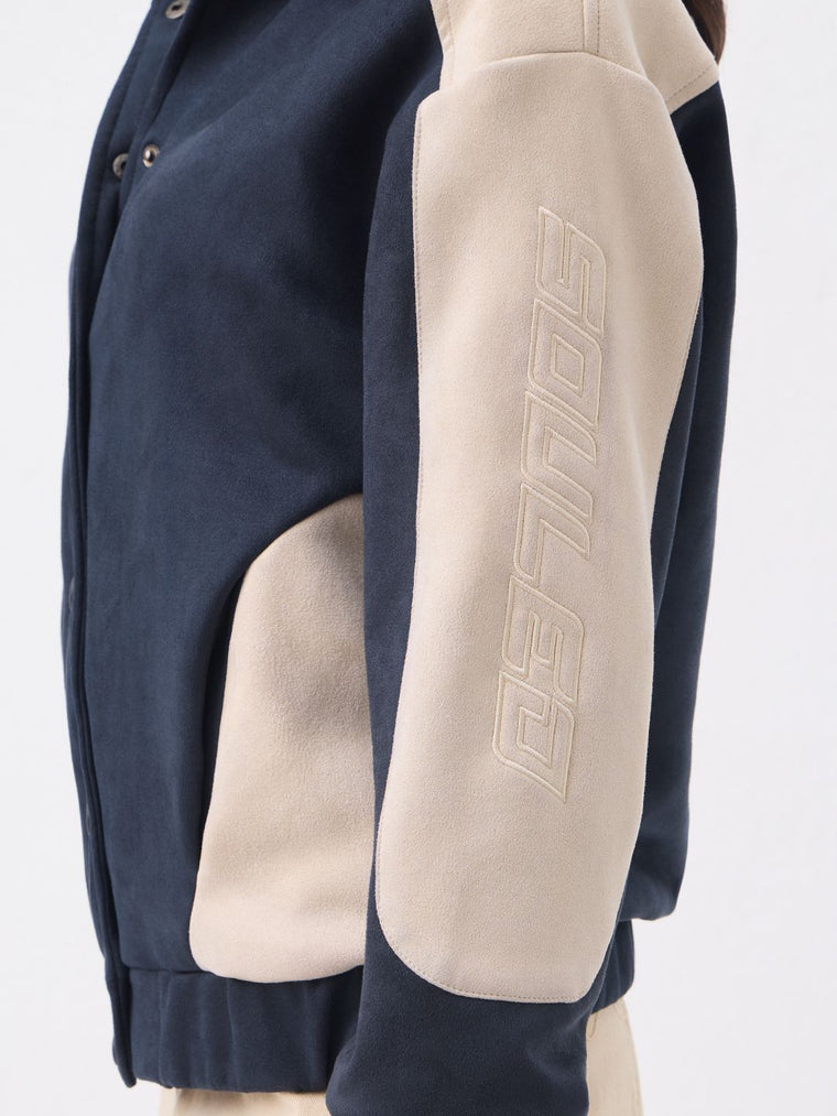 Suede Jacket: Celestial Women Varsity Jackets