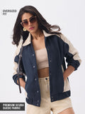 Suede Jacket: Celestial Women Varsity Jackets