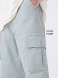 Solids: Storm Grey Men Cargo Pants