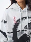 Kung Fu Panda: Inky Warrior Women Oversized Hoodies