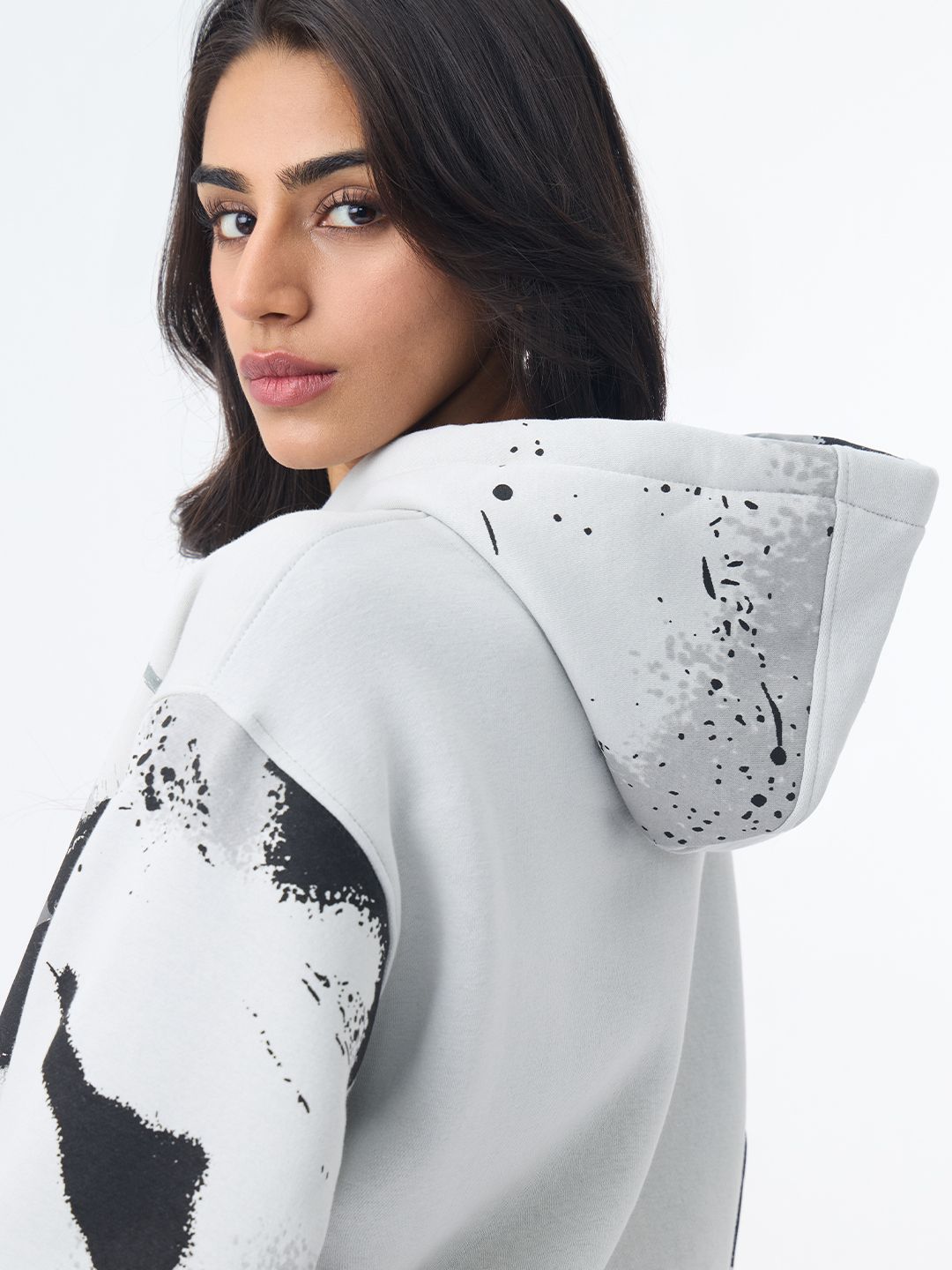 Kung Fu Panda: Inky Warrior Women Oversized Hoodies