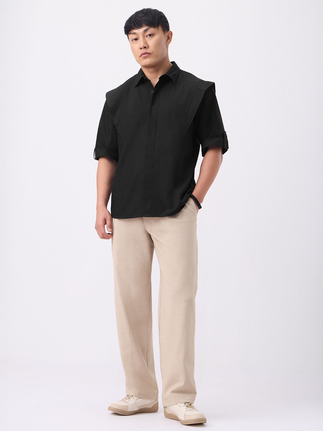 Korean Shirt: Onyx Oversized Shirts