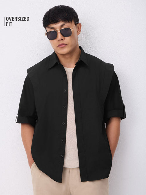Korean Shirt: Onyx Oversized Shirts