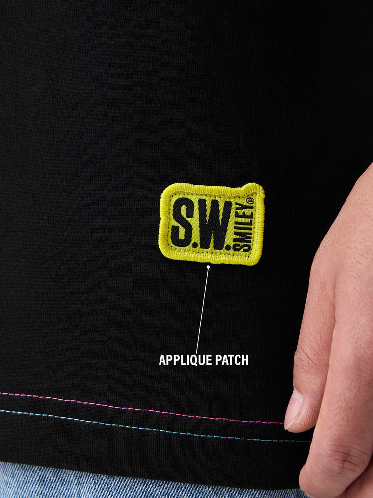S.W.SMILEY: Flash Oversized T-Shirts