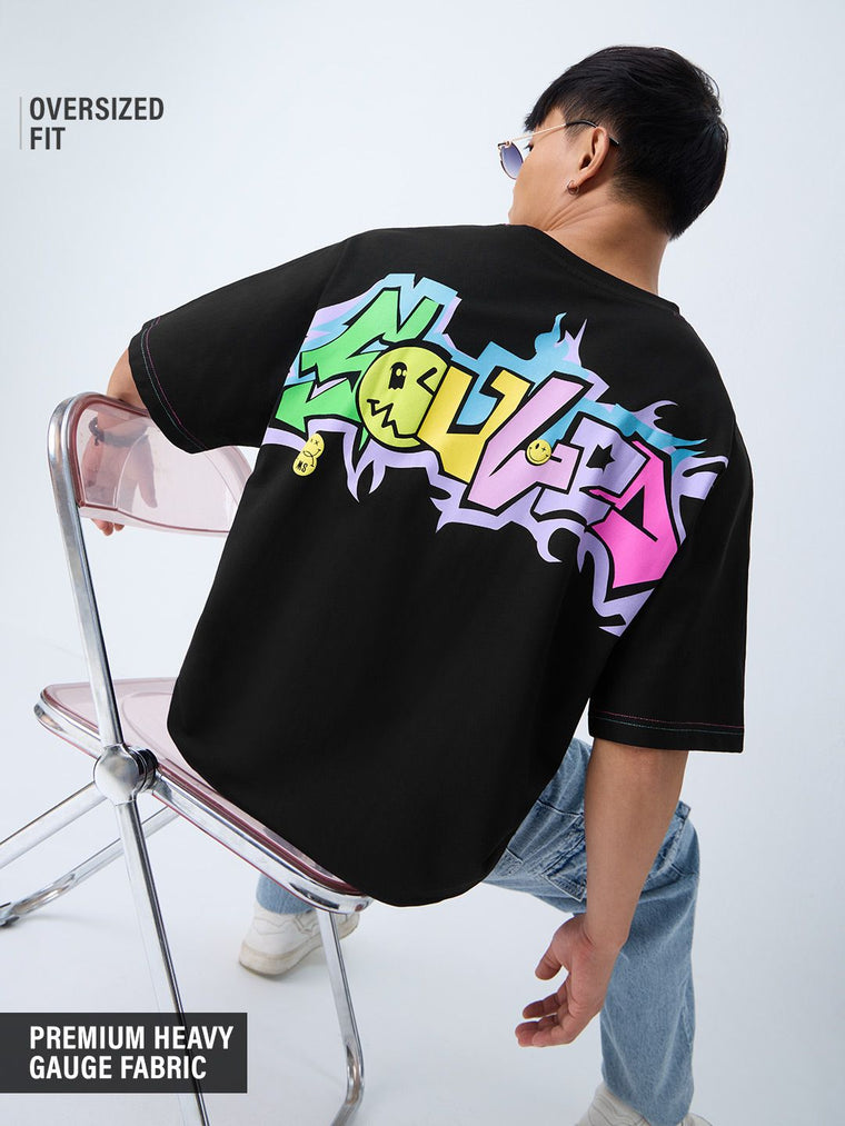 S.W.SMILEY: Flash Oversized T-Shirts