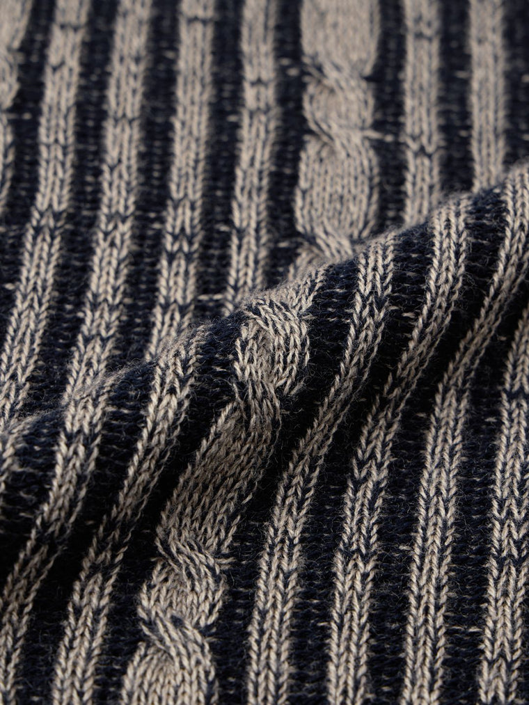 Cable-Knit Sweater: Hazel Noir Women Fitted Sweaters