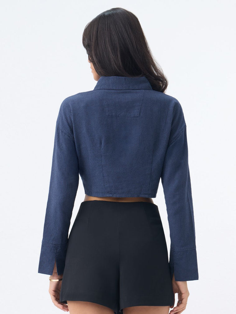 Cropped Shirt: Heron Women Cropped Shirts