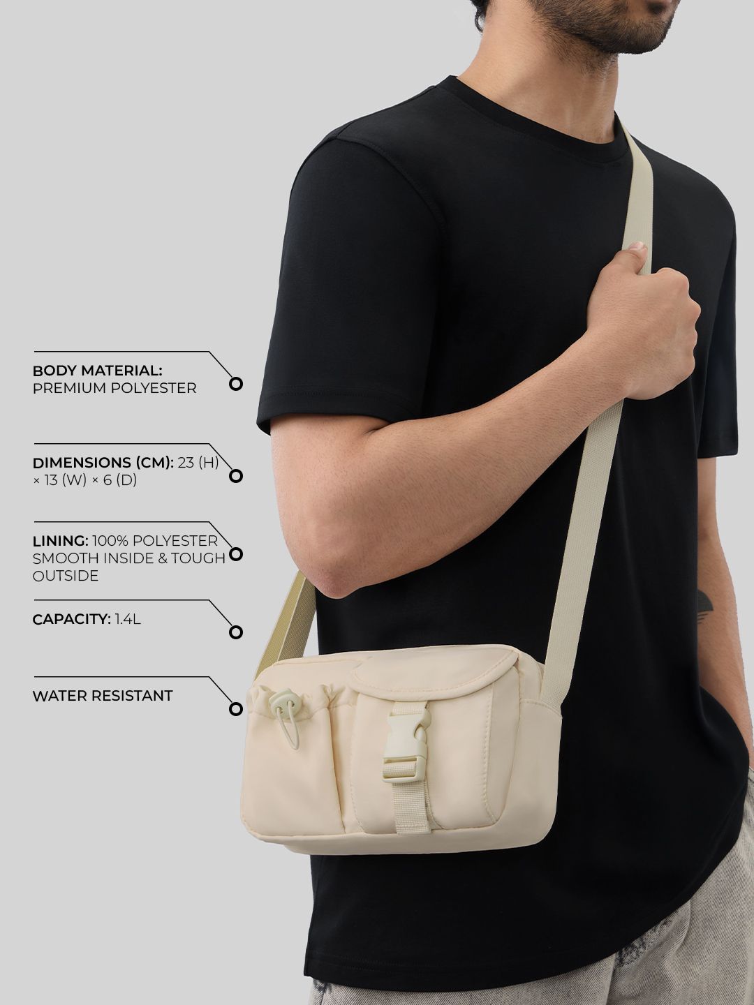 Cargo Pack: Off White Fanny Pack