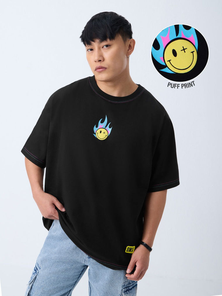 S.W.SMILEY: Flash Oversized T-Shirts