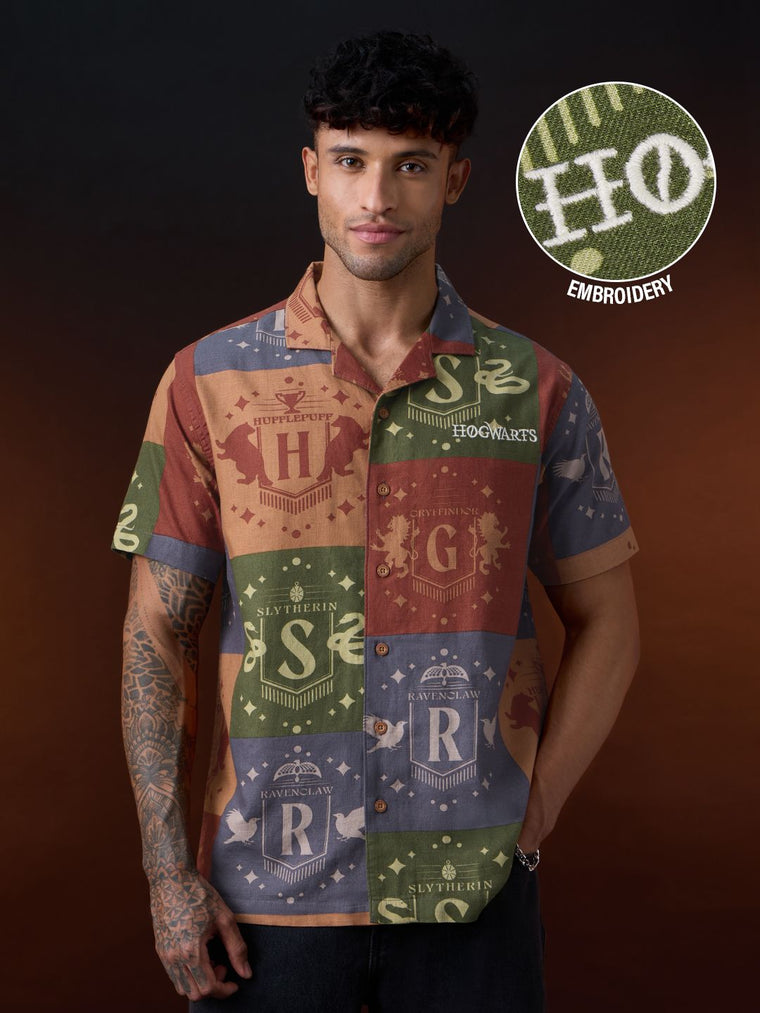 Harry Potter: The Hogwarts House Holiday Shirts