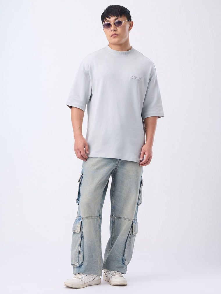 Super-Oversized Tee: Stone Grey Super Oversized T-Shirts