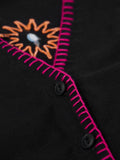 Cotton Linen Vest: Dark Void Women Fashion Tops