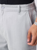Textured Cargo Pants: Smokey Grey Men Cargo Pants