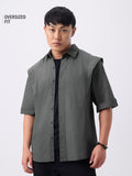 Korean Shirt: Steel Oversized Shirts