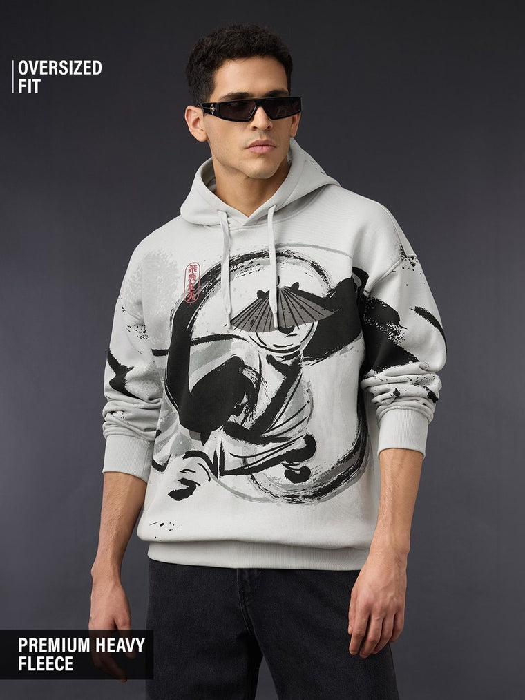 Kung Fu Panda: The Hero Men Oversized Hoodies