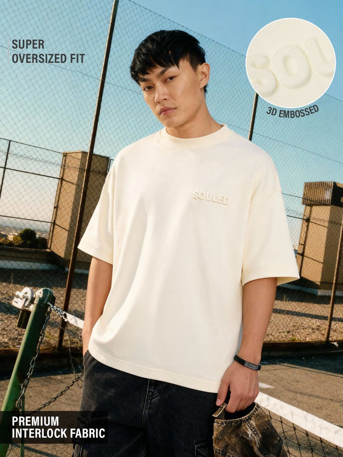Super-Oversized Tee: Soft Pearl Super Oversized T-Shirts