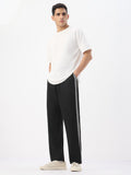Straight-Fit Joggers: Black Men Joggers