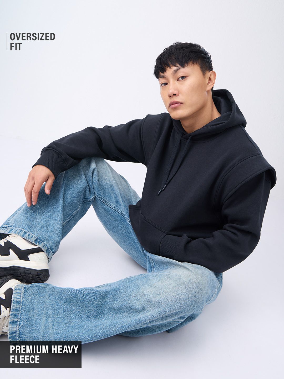 Korean Hoodie: Midnight Men Oversized Hoodies