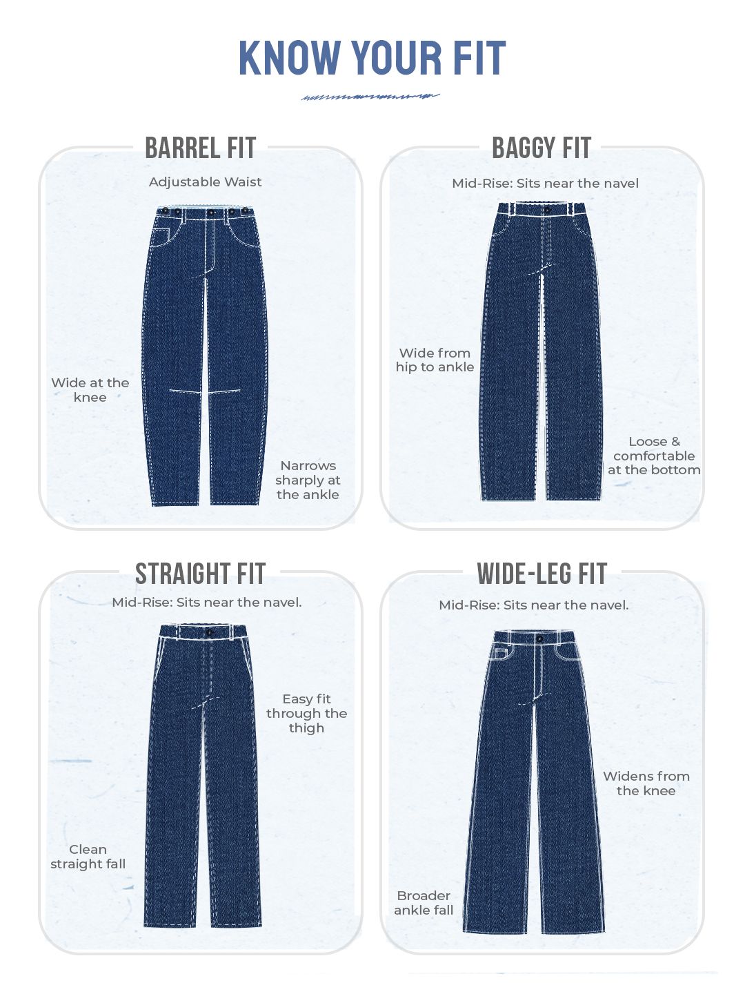 Baggy-Fit Denim: Woodland Women Baggy Denims