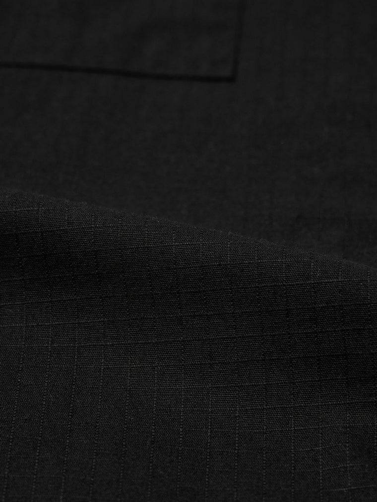 Zipper Shirt: Charcoal Black Oversized Shirts