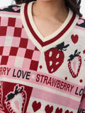TSS Originals: Berry Love Women Oversized Sweaters