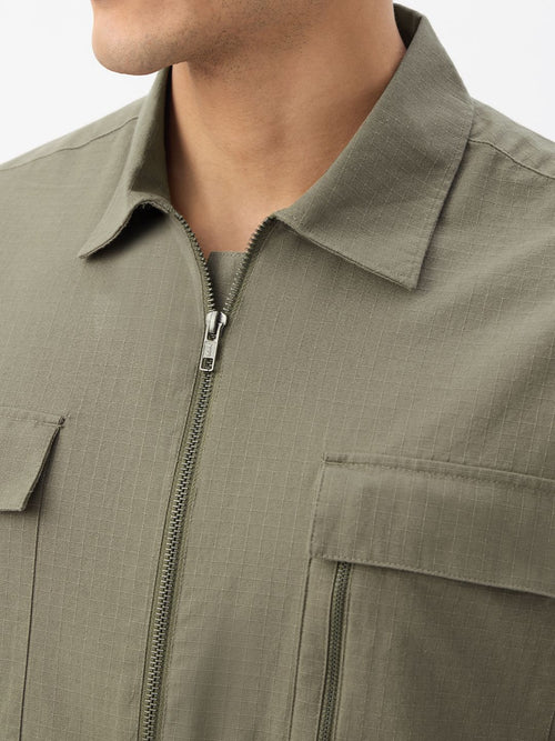 Zipper Shirt: Driftwood Oversized Shirts