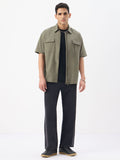 Zipper Shirt: Driftwood Oversized Shirts