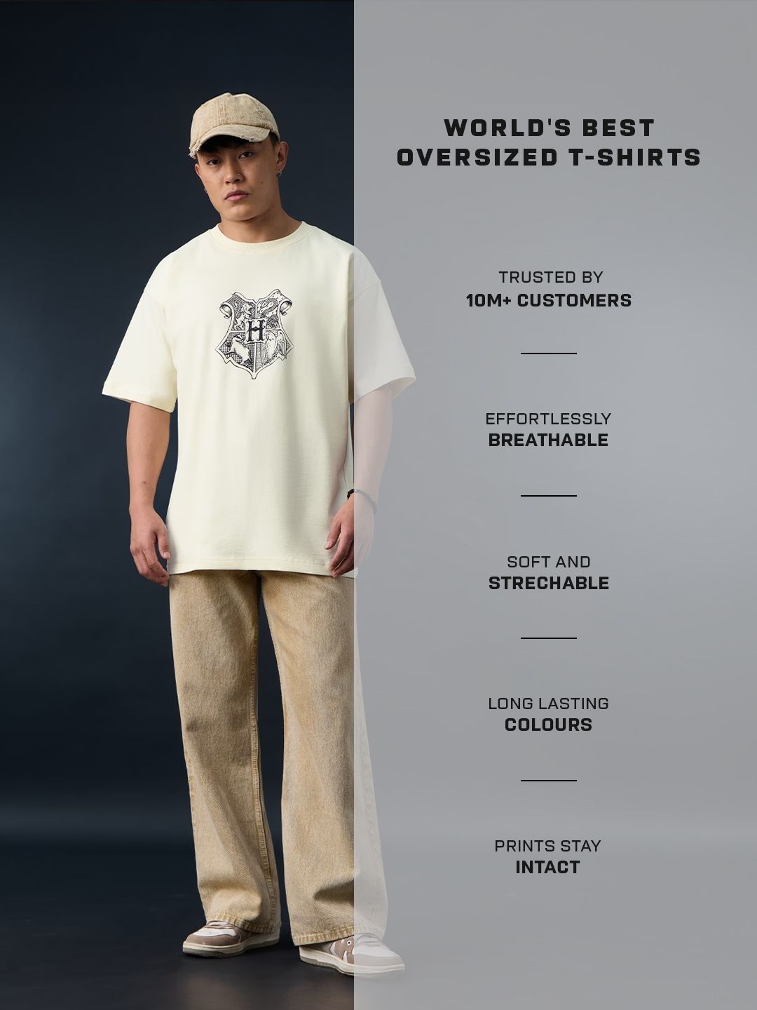 Harry Potter: Marauder's Map (Solar) Oversized T-Shirts