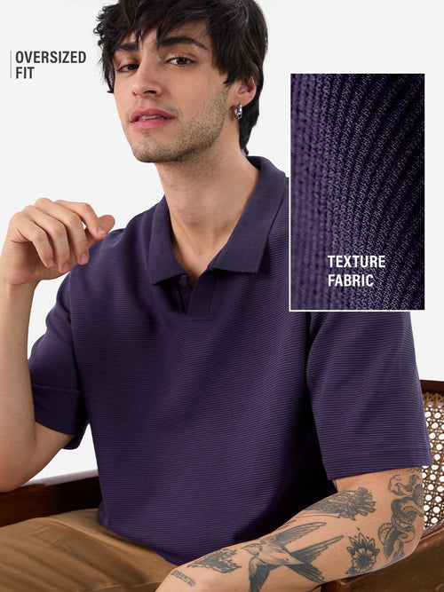Solids: Berry Blue Oversized Polos
