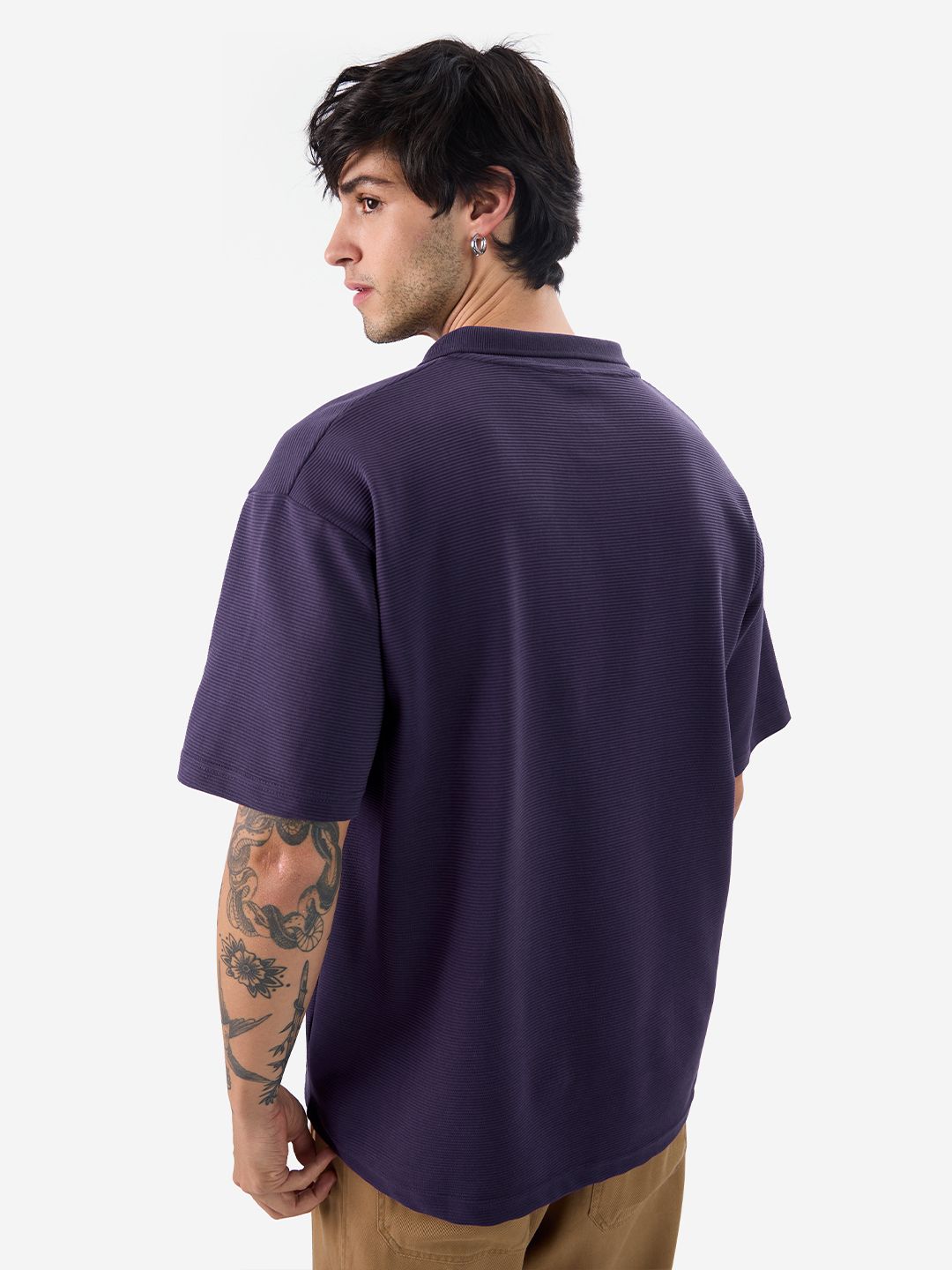 Solids: Berry Blue Oversized Polos