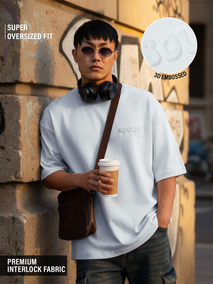 Super-Oversized Tee: Stone Grey Super Oversized T-Shirts