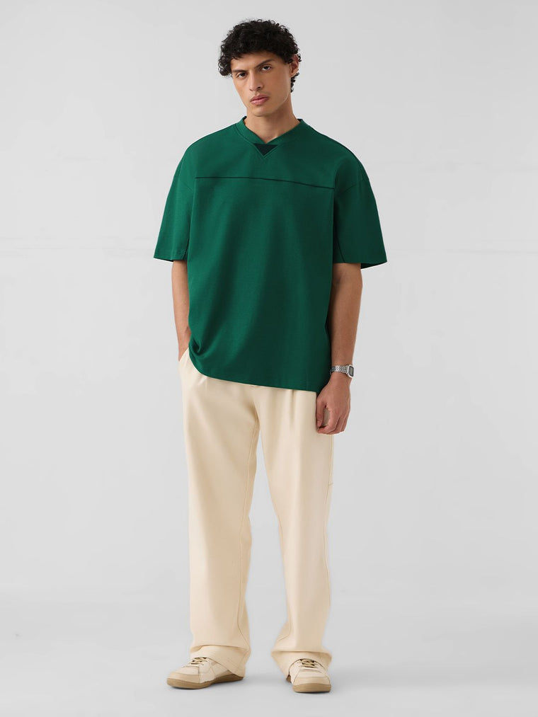 Varsity T-shirt: Emerald Green Oversized T-Shirts
