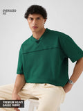 Varsity T-shirt: Emerald Green Oversized T-Shirts