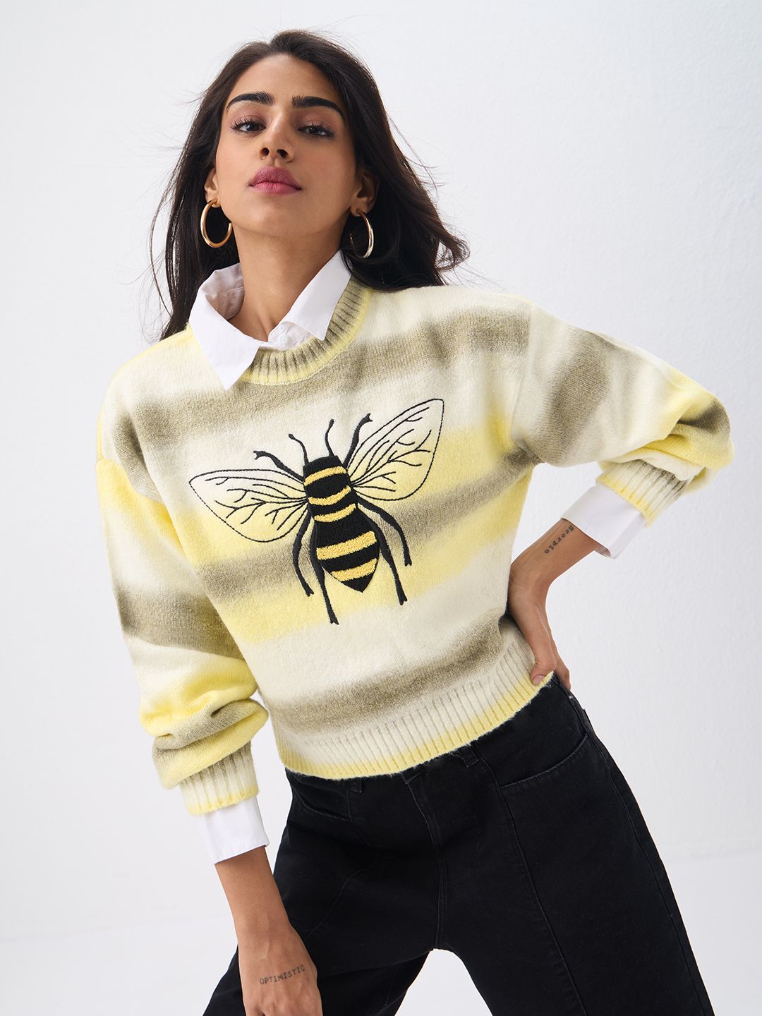Ombre Sweater: Just Bee Women Oversized Sweaters