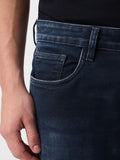 Straight-Fit Denim: Blue Drift Men Straight Fit Jeans