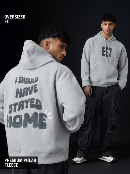 Pullover Hoodie: Just Stay Home Men Oversized Hoodies