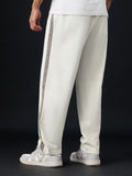 Straight-Fit Joggers: Ivory Men Joggers