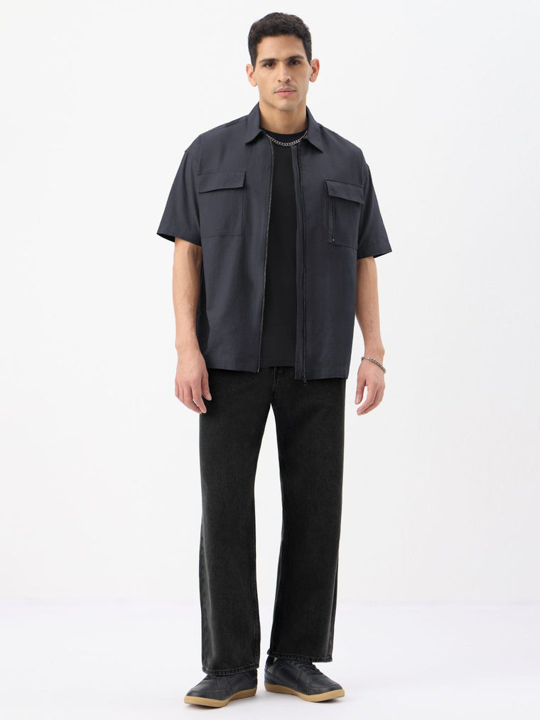 Zipper Shirt: Thundercloud Oversized Shirts