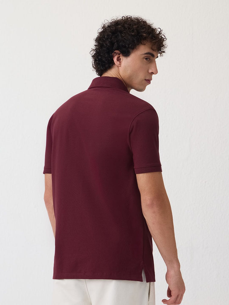 Pique Polo: Sangria Classic Polos