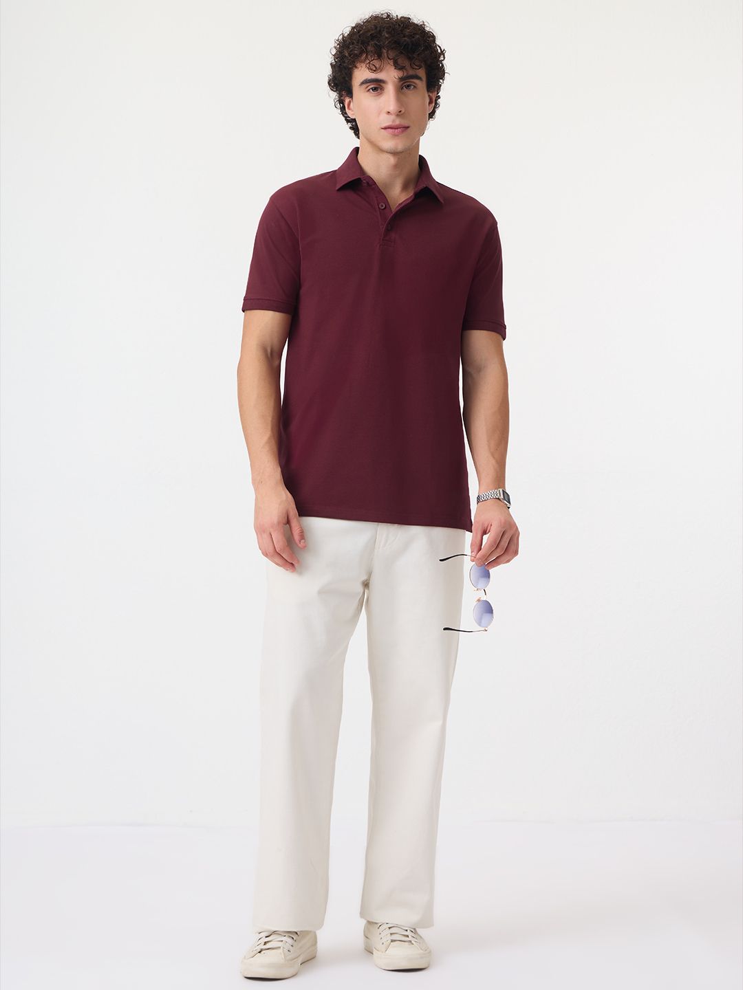 Pique Polo: Sangria Classic Polos