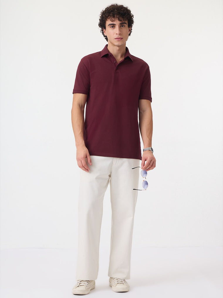 Pique Polo: Sangria Classic Polos