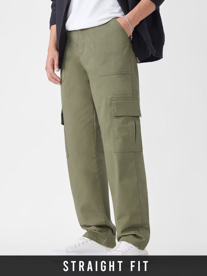 Cargo Pants: Olive Men Cargo Pants