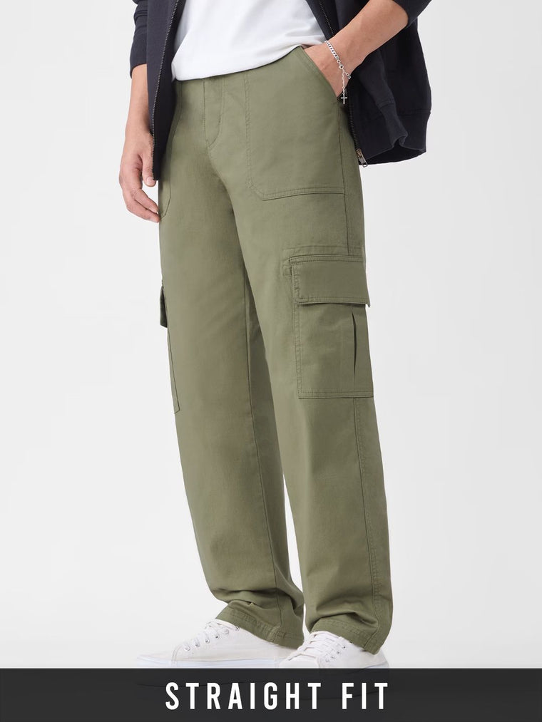 Cargo Pants: Olive Men Cargo Pants