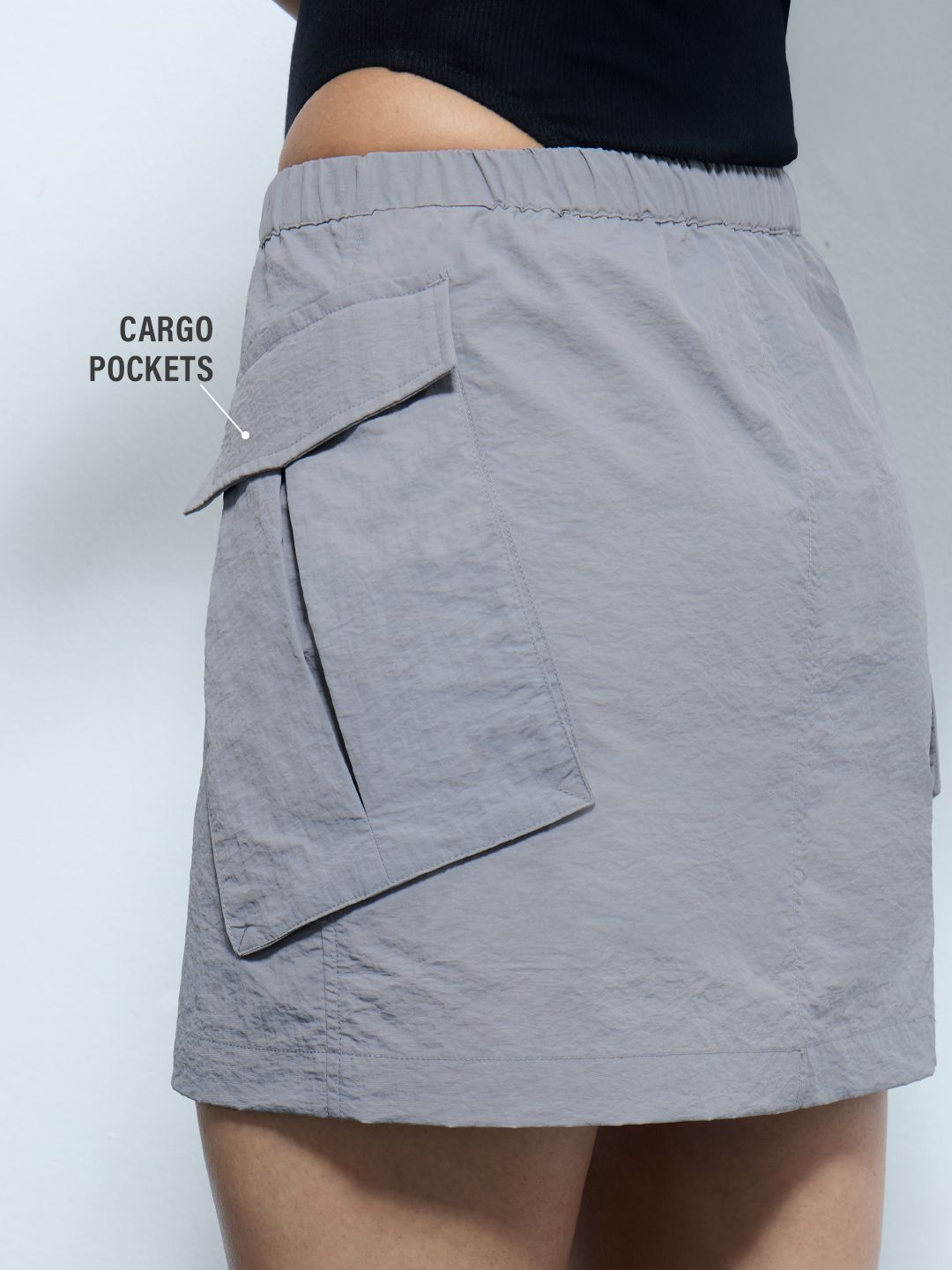 Parachute Skirt: Mist Women Skirts