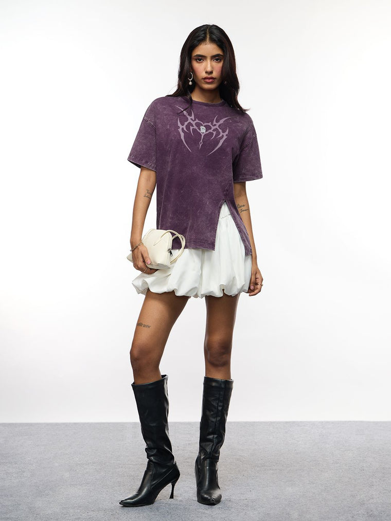 Souled Originals: Gothic Heart Women Oversized T-Shirts