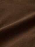 Cotton Linen Pant: Dark Brown Women Straight Pants