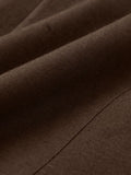 Mocha Cotton Linen Vest Women Fashion Tops
