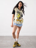 Tweety: Heavenly Misfit Women Oversized T-Shirts